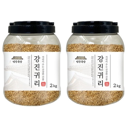 건강곡간 강진귀리 통, 2kg, 2개
