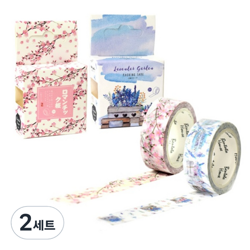 라이프포인트 마스킹 테이프 세트, S1015, S1017, 2세트