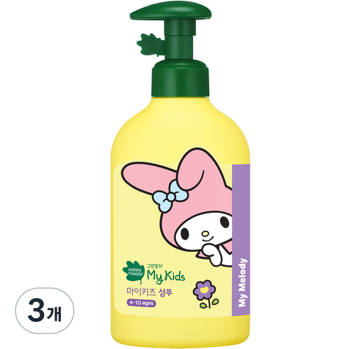 그린핑거 마이키즈 산리오 샴푸, 320ml, 3개