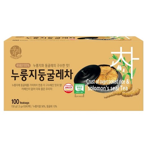 우리차 누룽지 둥굴레차, 1.5g, 100개입, 1개