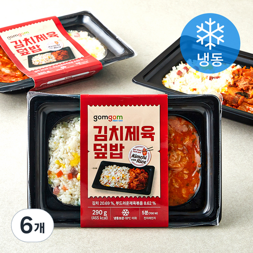 곰곰 김치제육덮밥 (냉동), 290g, 6개