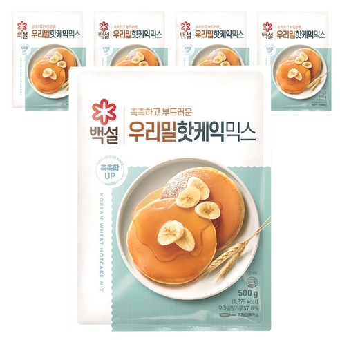 백설 우리밀 핫케익믹스, 500g, 5개