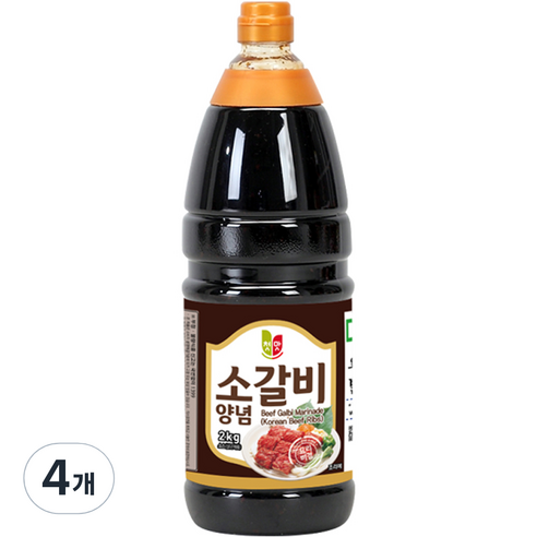 첫맛 소갈비양념 소스, 2kg, 4개