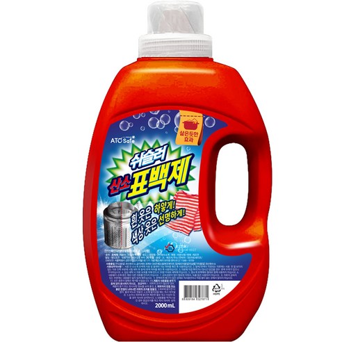 아토세이프 쉬슬러 산소 표백제 액체타입, 2L, 2개