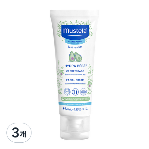 무스텔라 이드라베베 페이셜크림, 3개, 40ml