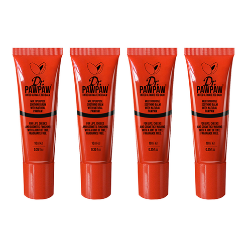 닥터포포 틴티드 컬러 멀티밤 10ml, 얼티메이트 레드, 4개