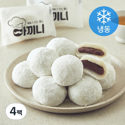 아끼니 찹쌀떡 (냉동), 50g, 16개입, 4개