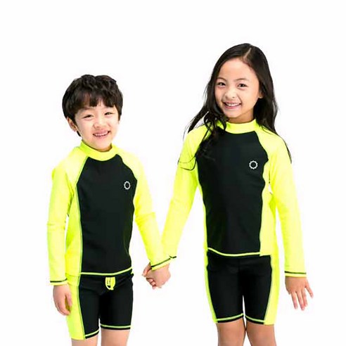 볼피쉬 아동용 래쉬블럭 래쉬가드 수영복 상하의 세트