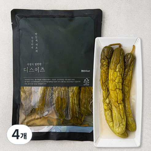 디스이즈 아삭 통오이지, 1kg, 4개