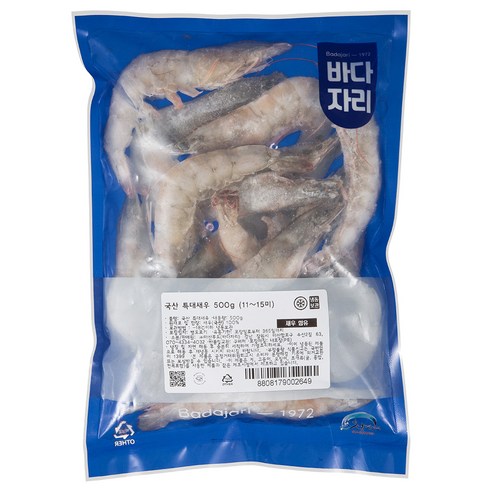 탱글탱글한 식감과 고소한 맛, 풍부한 영양을 갖춘 바다자리 국산 특대 새우