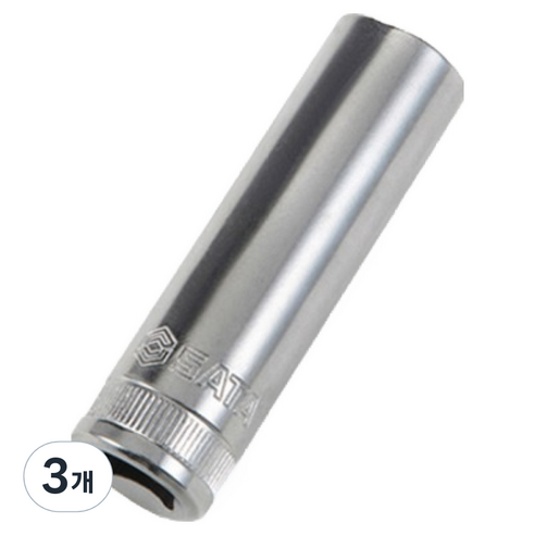 사타 육각 롱 소켓 8mm 12401, 3개
