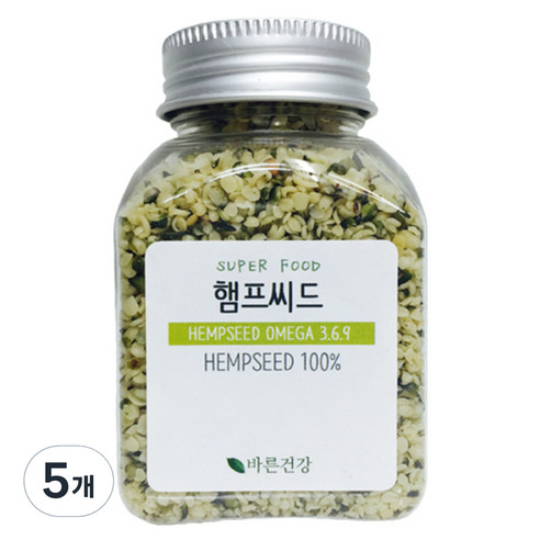 바른건강 햄프씨드, 100g, 5개