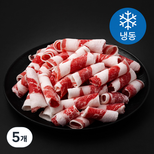 미국산 미트엔조이 대패 우삼겹 (냉동), 5개, 500g