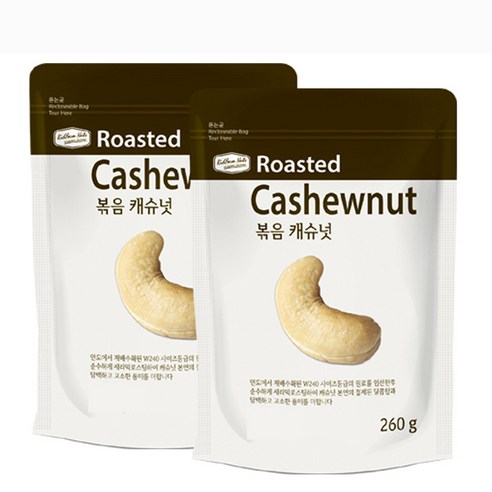 리치팜너트 볶음 캐슈넛, 260g, 2개