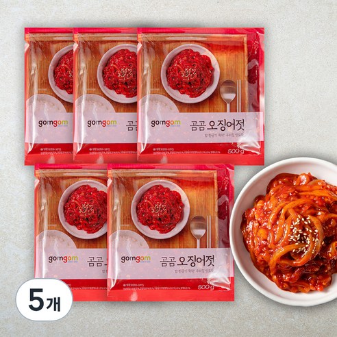 곰곰 오징어젓, 500g, 5개