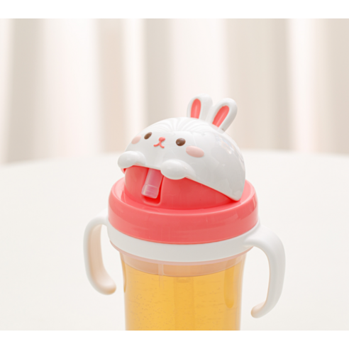 안전하고 즐거운 식사 시간을 위한 에디슨 프렌즈 흘림방지 이중 스텐 빨대컵 2