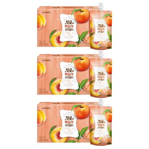 팅글 복숭아 곤약젤리 10개입, 130g, 30개