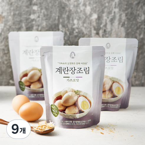 풍요한아침 계란장조림 가쓰오맛, 400g, 9개