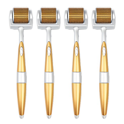 ZGTS 티타늄 바늘 MTS 롤러 0.25mm, 혼합색상, 4개