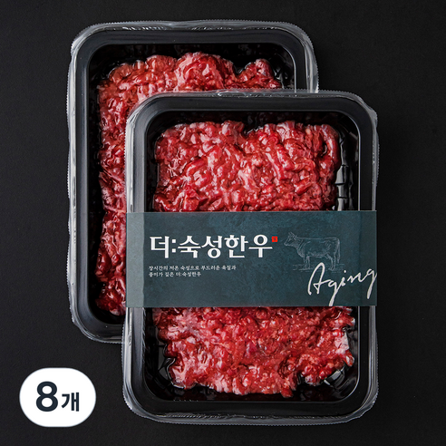 더숙성한우 정육 다짐육 (냉장), 250g, 8개