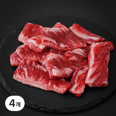 푸드장 미국산 블랙비프 소갈비살 (냉장), 300g, 4개