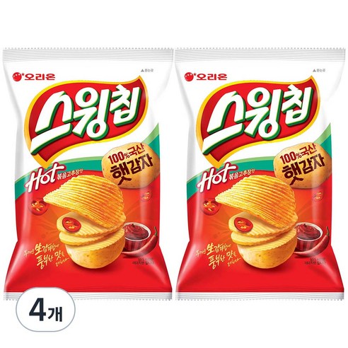 스윙칩 볶음고추장맛, 60g, 4개