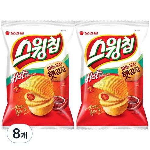 스윙칩 볶음고추장맛, 60g, 8개