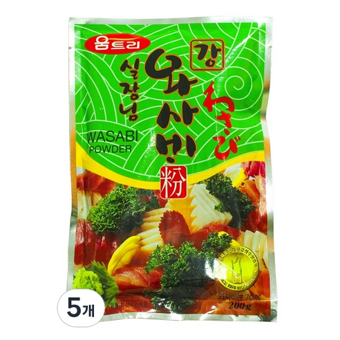 [움트리] 실장님강와사비분, 200g, 5개