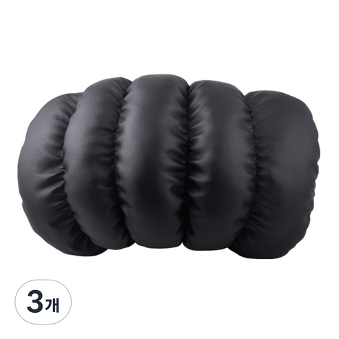 브레드 차량용 목쿠션, 블랙, 3개