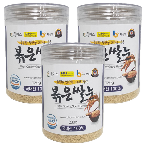 참미소 볶은 쌀눈, 230g, 3개