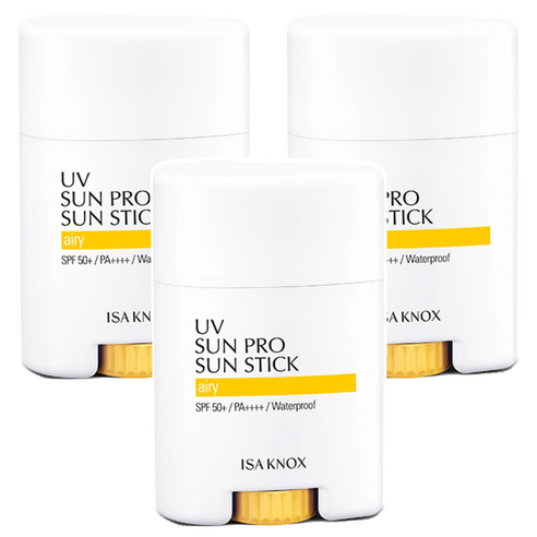 이자녹스 UV 선 프로 365 에어리 선스틱 SPF50+ PA++++, 19g, 3개