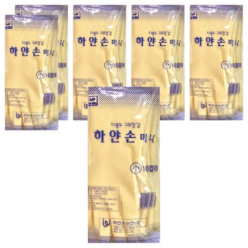 하얀손 국내산 미니 고무장갑, 아이보리, 소(S), 60개