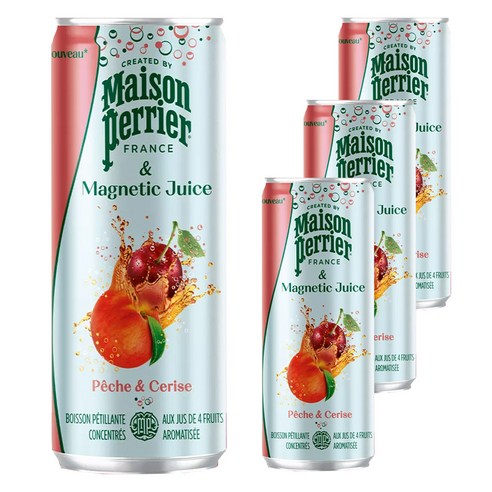 메종페리에 피치 앤 체리, 250ml, 4개