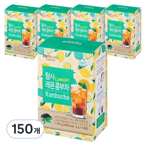 탐사 레몬 콤부차, 5g, 30개입, 5개