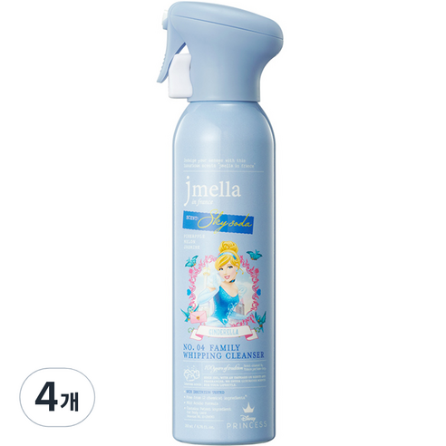 제이멜라 유아용 디즈니 스카이소다 패밀리 휘핑 클렌저 소다향, 200ml, 4개