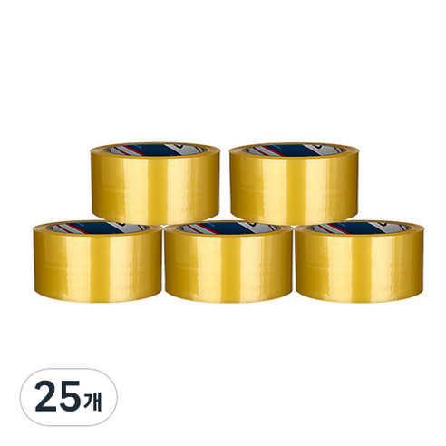 부광테이프 중포장 박스테이프 48mm x 40m, 투명, 25개