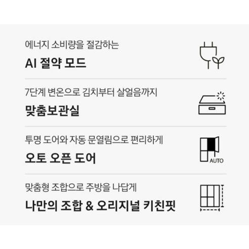 삼성 비스포크 키친핏 4도어 냉장고: 완벽한 주방을 위한 선택