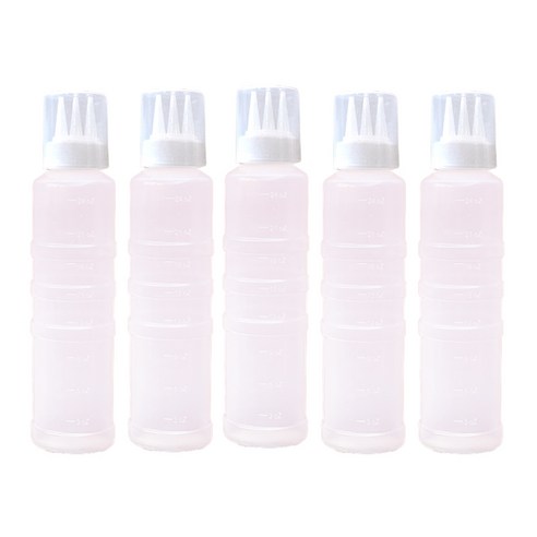 일상속반짝 국내생산 잘라쓰는 소스통 3구 뚜껑 포함, 5개, 300ml