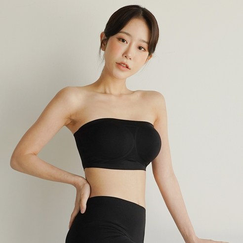 엘라운지 누디 젤리 스트랩리스 튜브탑