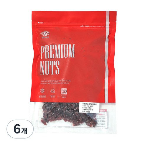 다다모마켓 건크랜베리 루비, 500g, 6개
