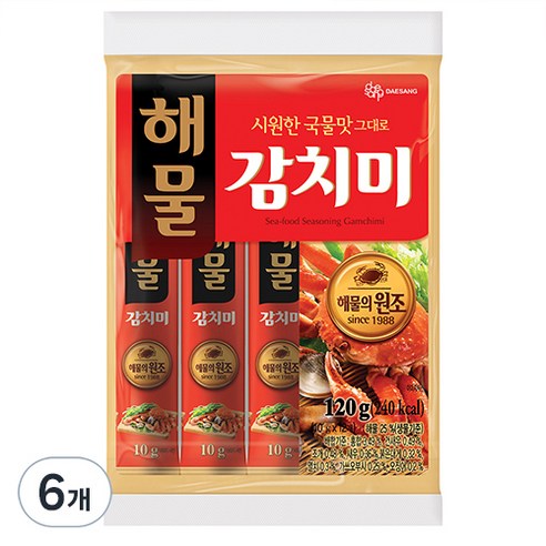 대상 해물 감치미, 120g, 6개