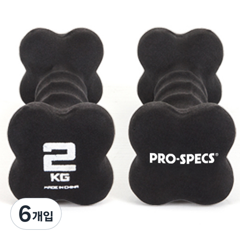 프로스펙스 네오프렌 아령, 2kg, 6개