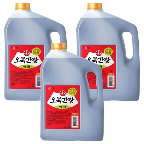 [오복] 오복간장 청표, 3L, 3개