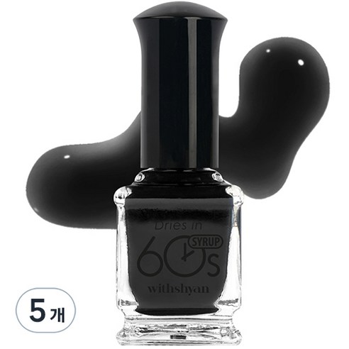 위드샨 60초 매니큐어 반투명 시럽 9ml, M16 시스루시럽, 5개
