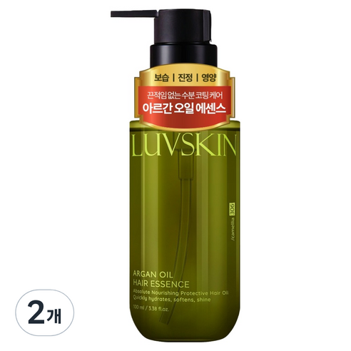 루브스킨 아르간오일 헤어에센스 동백향, 100ml, 2개