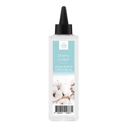 더허브샵 디퓨저 리필 오일, 다우니코튼, 120ml, 1개