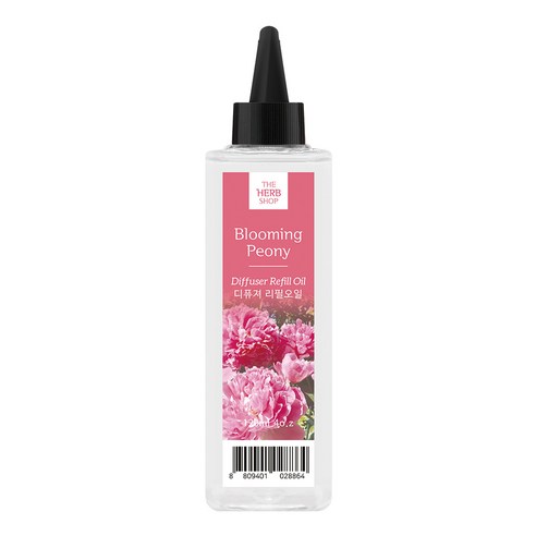 더허브샵 디퓨저 리필 오일, 블루밍 피오니, 120ml, 1개