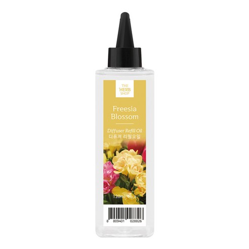 더허브샵 디퓨저 리필 오일, 후리지아블라썸, 120ml, 1개