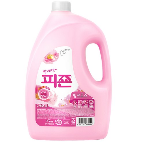 피죤 섬유유연제 핑크로즈 본품, 4210ml, 1개