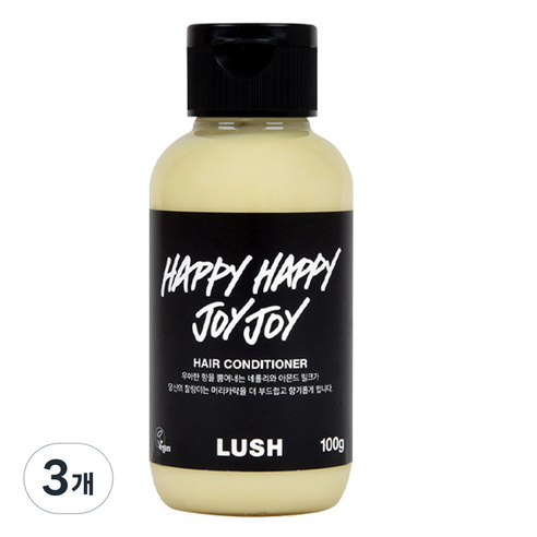러쉬 해피해피조이조이 헤어 컨디셔너, 100g, 3개